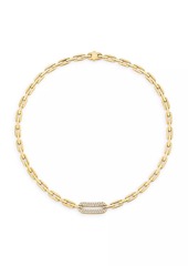 Roberto Coin Navarra 18K Yellow Gold & 0.94 TCW Diamond Chain Necklace