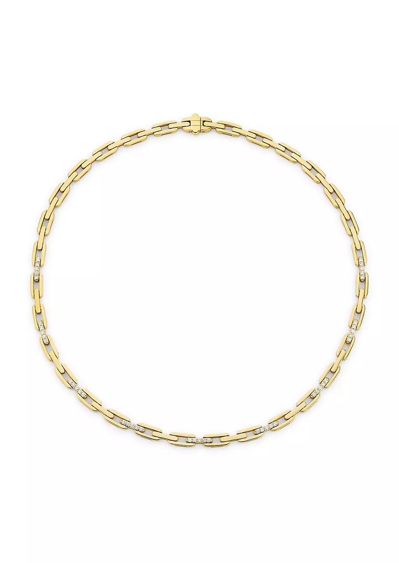 Roberto Coin Navarra 18K Yellow Gold & 1.00 TCW Diamond Necklace