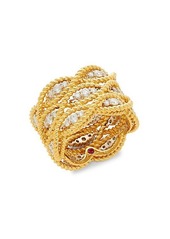 Roberto Coin New Barocco 18K Two-Tone Gold & Diamond Multi-Row Ring