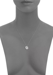 Roberto Coin 18K White Gold & 0.25 TCW Diamond Paw Pendant Necklace