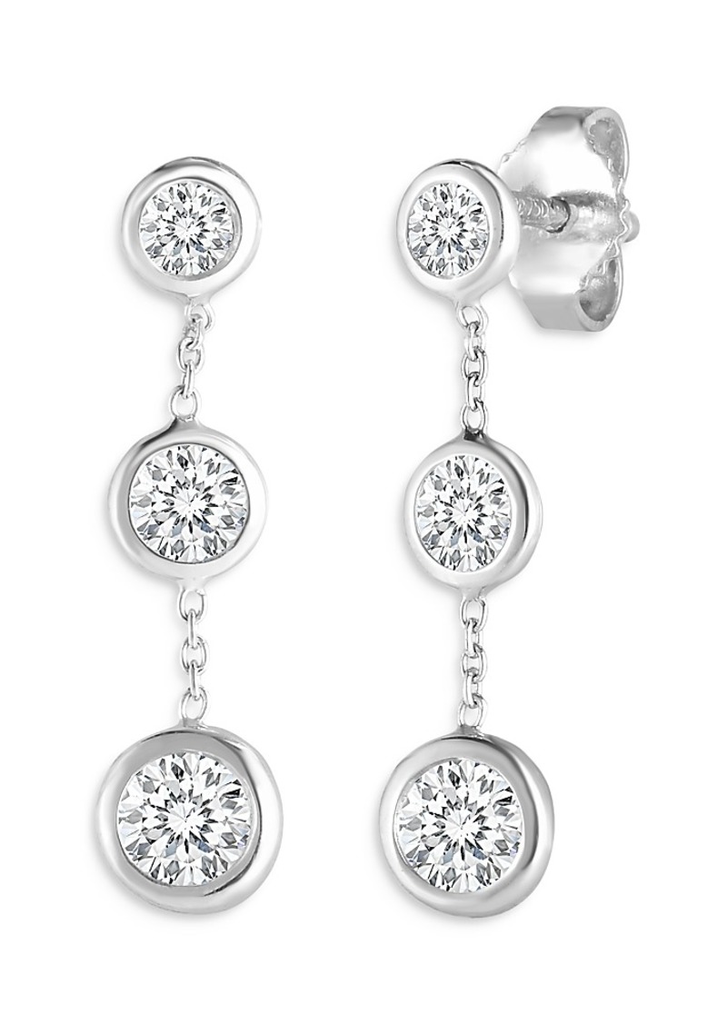 Roberto Coin 18K White Gold Diamond Drop Earrings