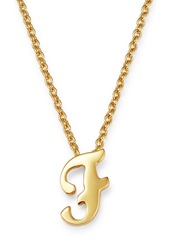 Roberto Coin 18K Yellow Gold Cursive Initial Necklace, 16" 