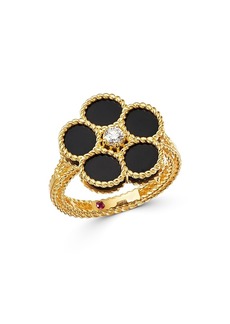 Roberto Coin 18K Yellow Gold Daisy Black Onyx & Diamond Ring - 100% Exclusive