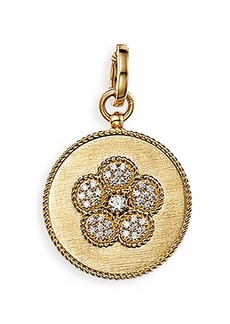 Roberto Coin 18K Yellow Gold Daisy Diamond Flower Medallion Pendant - Exclusive