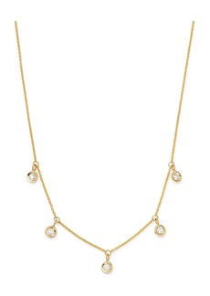 Roberto Coin 18K Yellow Gold Diamonds By The Inch Dangling Droplet Necklace, 18