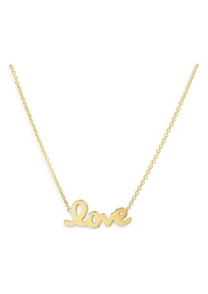 Roberto Coin 18K Yellow Gold Love Necklace, 18
