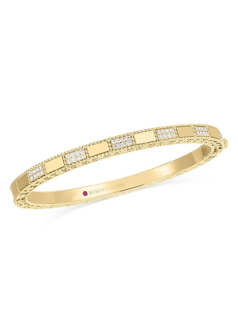 Roberto Coin 18K Yellow Gold Mosaic Diamond Bangle Bracelet, 0.4 ct. t. w.