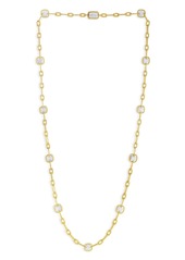 Roberto Coin 18K Yellow Gold New Barocco Diamond Station Necklace, 32"