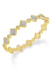Roberto Coin 18K Yellow Gold Roman Barocco Diamond Bangle Bracelet