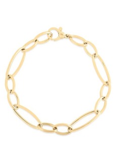 Roberto Coin Alternating Link Bracelet in Yellow Gold at Nordstrom