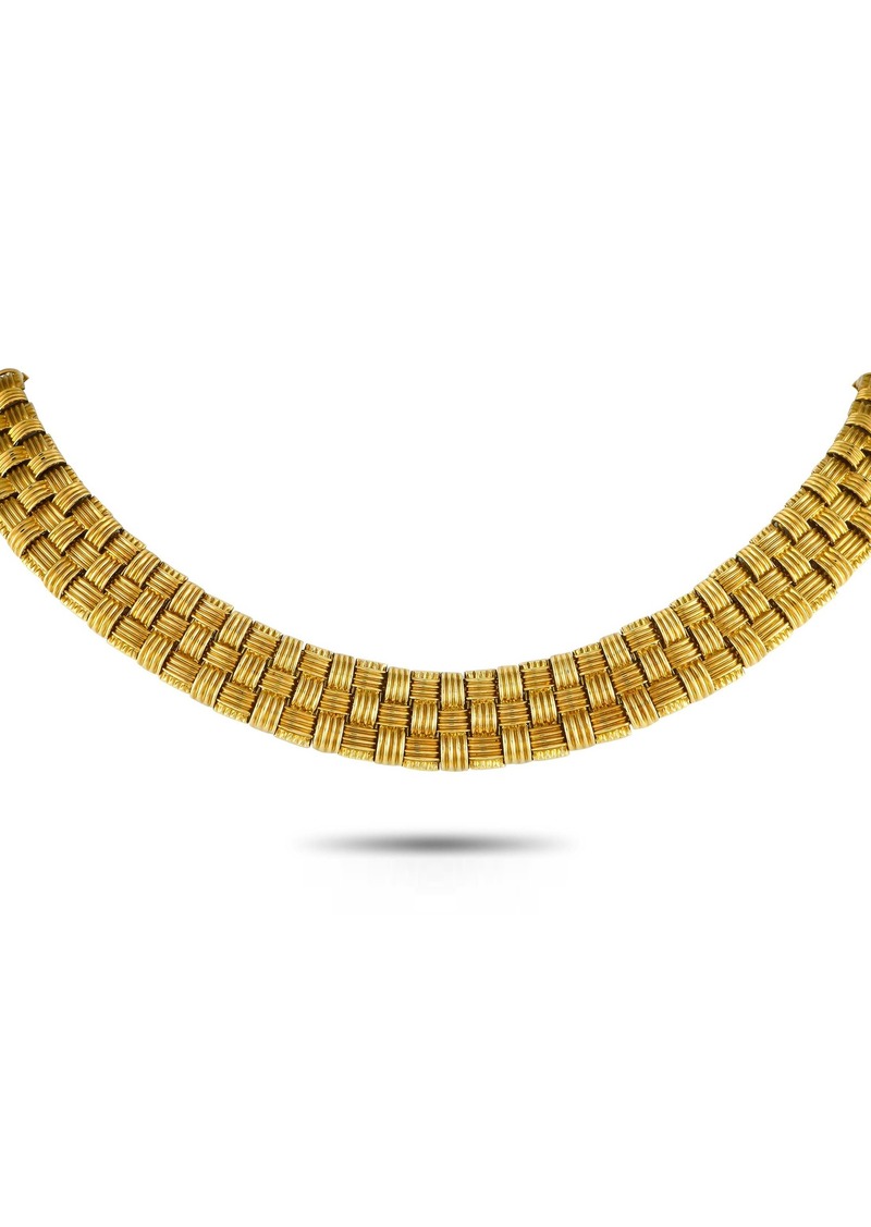 Roberto Coin Appassionata 18K Yellow Gold Woven Collar Necklace RC03-090624