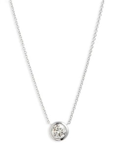 Roberto Coin Diamond Bezel Necklace in D0.38 18Kwg at Nordstrom