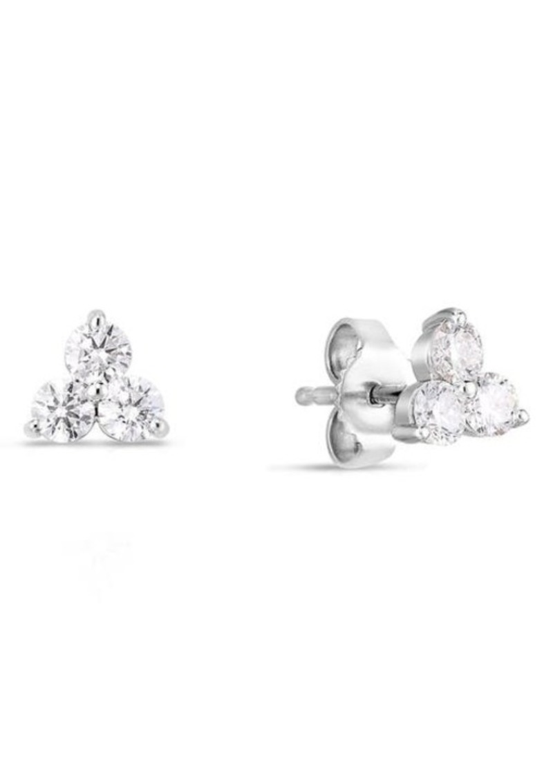 Roberto Coin Diamond Cluster Stud Earrings