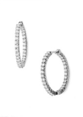 Roberto Coin Diamond Hoop Earrings