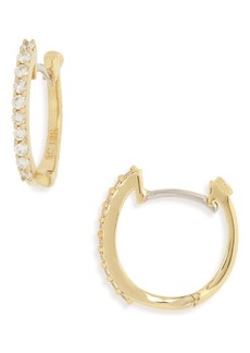 Roberto Coin Diamond Hoop Earrings