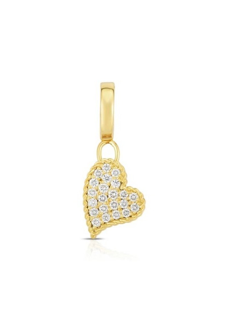 Roberto Coin Diamond Princess Heart Charm