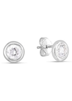 Roberto Coin Diamond Stud Earrings in White Gold at Nordstrom
