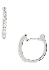 Roberto Coin Small Diamond Hoop Earrings