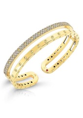 Roberto Coin Symphony Pois Moi Diamond Double Bangle in Yellow Gold at Nordstrom