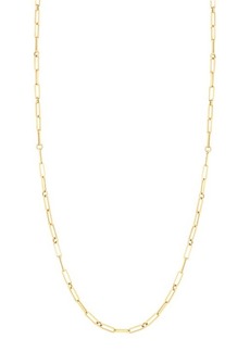 Roberto Coin Thin Paperclip Chain Necklace