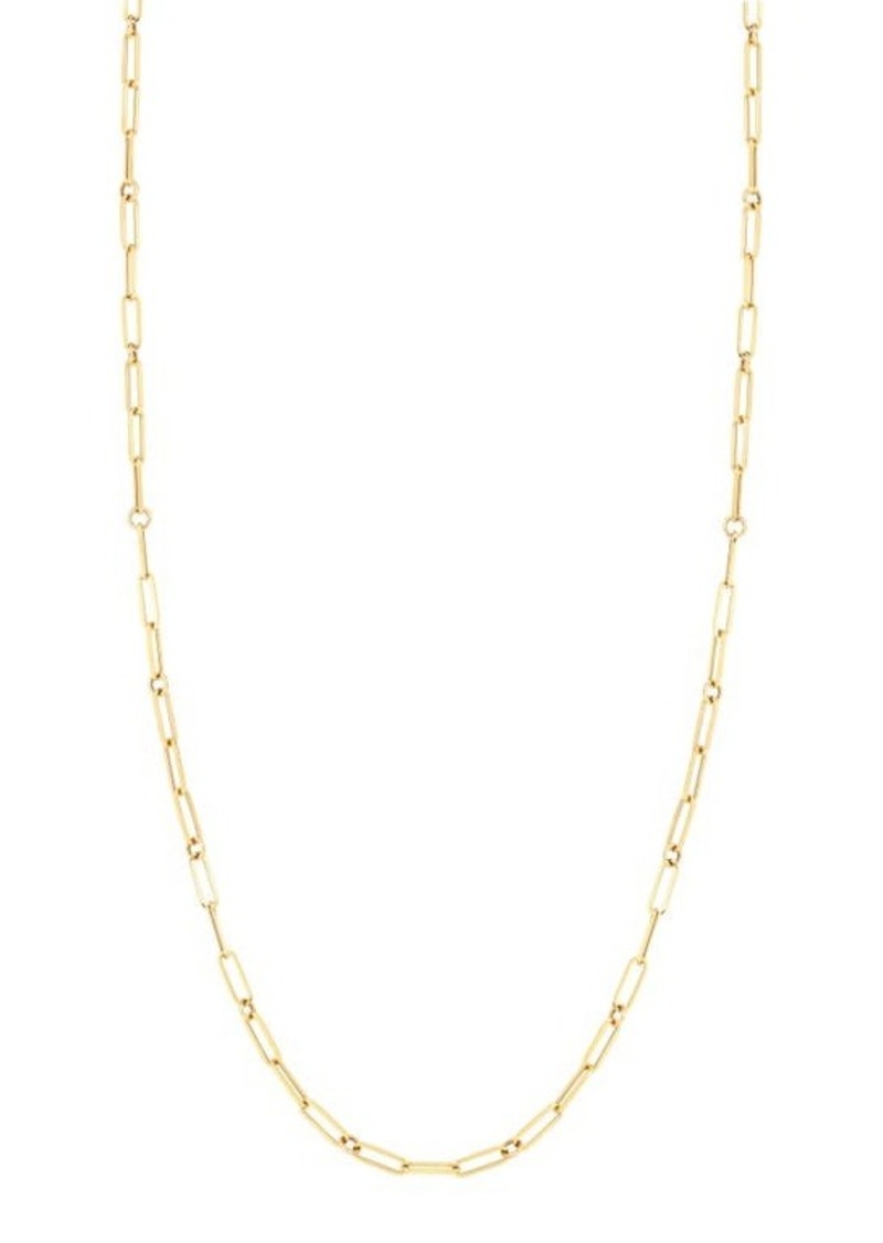 Roberto Coin Thin Paperclip Chain Necklace