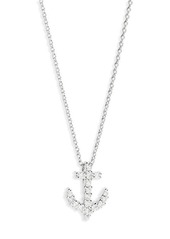 Roberto Coin 'Tiny Treasures' Anchor Charm Pendant Necklace
