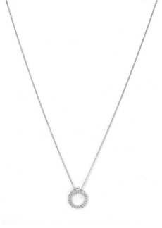 Roberto Coin 'Tiny Treasures' Small Diamond Circle Pendant Necklace