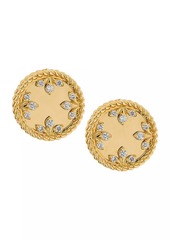 Roberto Coin Venetian Medallion 18K Yellow Gold & 0.11 TCW Diamond Earrings