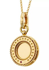 Roberto Coin Venetian Medallion 18K Yellow Gold & 0.20 TCW Diamond Necklace