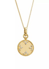 Roberto Coin Venetian Medallion 18K Yellow Gold & 0.20 TCW Diamond Necklace