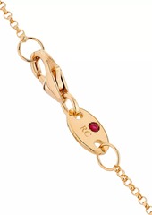 Roberto Coin Venetian Princess Pirouette 18K Rose Gold, Rhodonite & 0.12 TCW Diamond Necklace