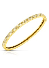 Roberto Coin Symphony Pois Mois Diamond Bangle Bracelet in Yellow Gold at Nordstrom