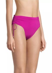 Robin Piccone Aubrey High-Rise Drawstring Bikini Bottom