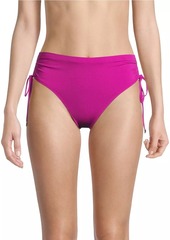 Robin Piccone Aubrey High-Rise Drawstring Bikini Bottom