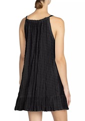 Robin Piccone Fiona Stretch Cotton Cover-Up Minidress