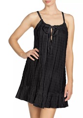 Robin Piccone Fiona Stretch Cotton Cover-Up Minidress