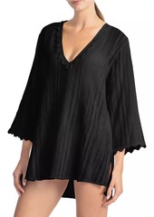 Robin Piccone Jo Lace-Trimmed Cover-Up Tunic