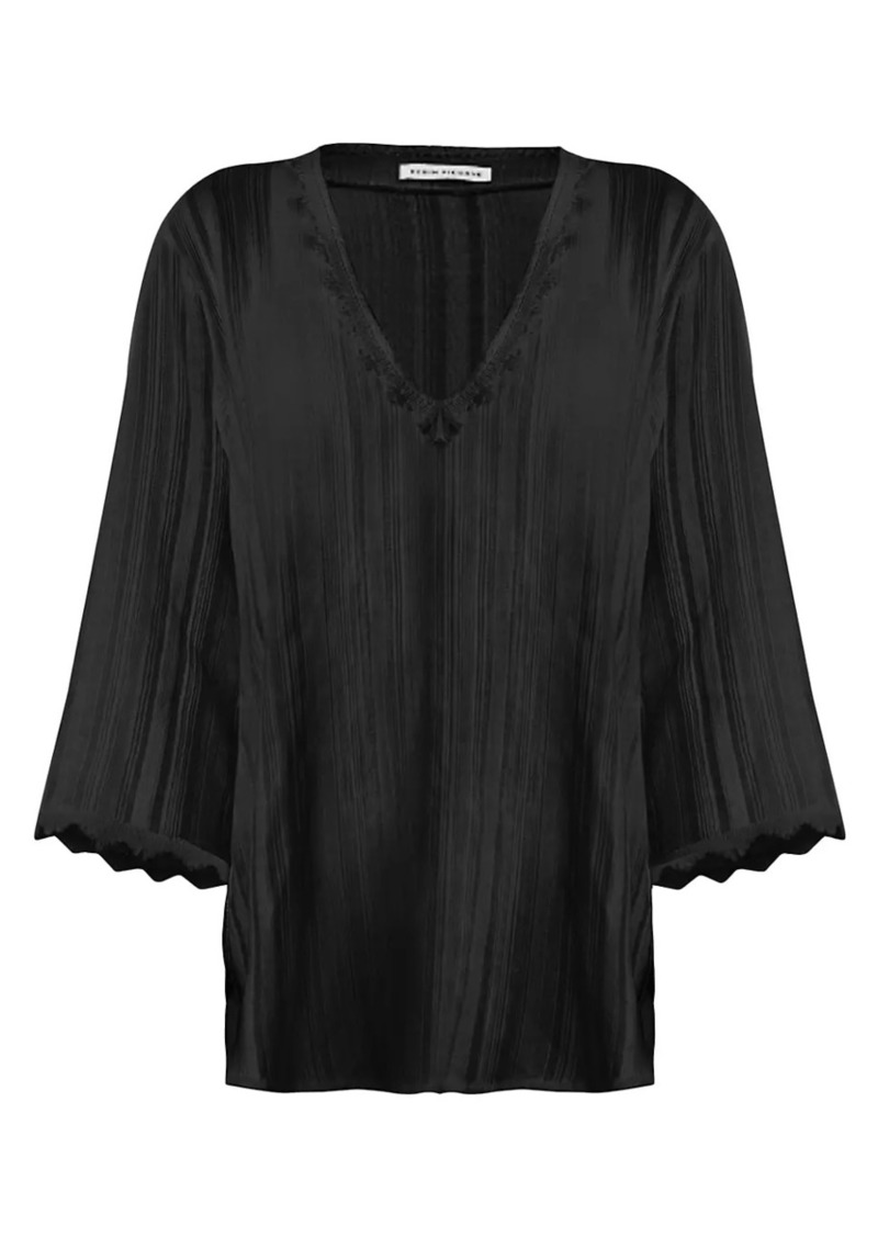 Robin Piccone Jo Lace-Trimmed Cover-Up Tunic