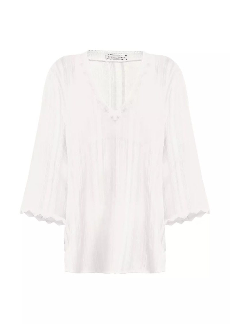 Robin Piccone Jo Lace-Trimmed Cover-Up Tunic