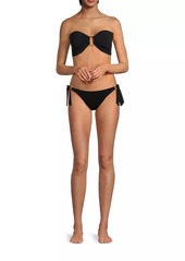 Robin Piccone Margot Raffia O-Ring Bandeau Top