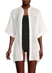 Robin Piccone Michelle Shirt Caftan Cover-Up