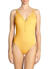 Robin Piccone Amy Snap One-Piece Swimsuit