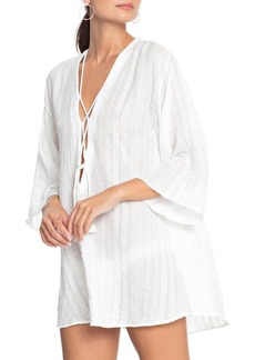 Robin Piccone Michelle Tunic Cover-Up in White at Nordstrom