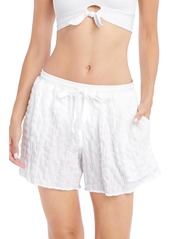 Robin Piccone Fiona Cover-Up Shorts in White at Nordstrom