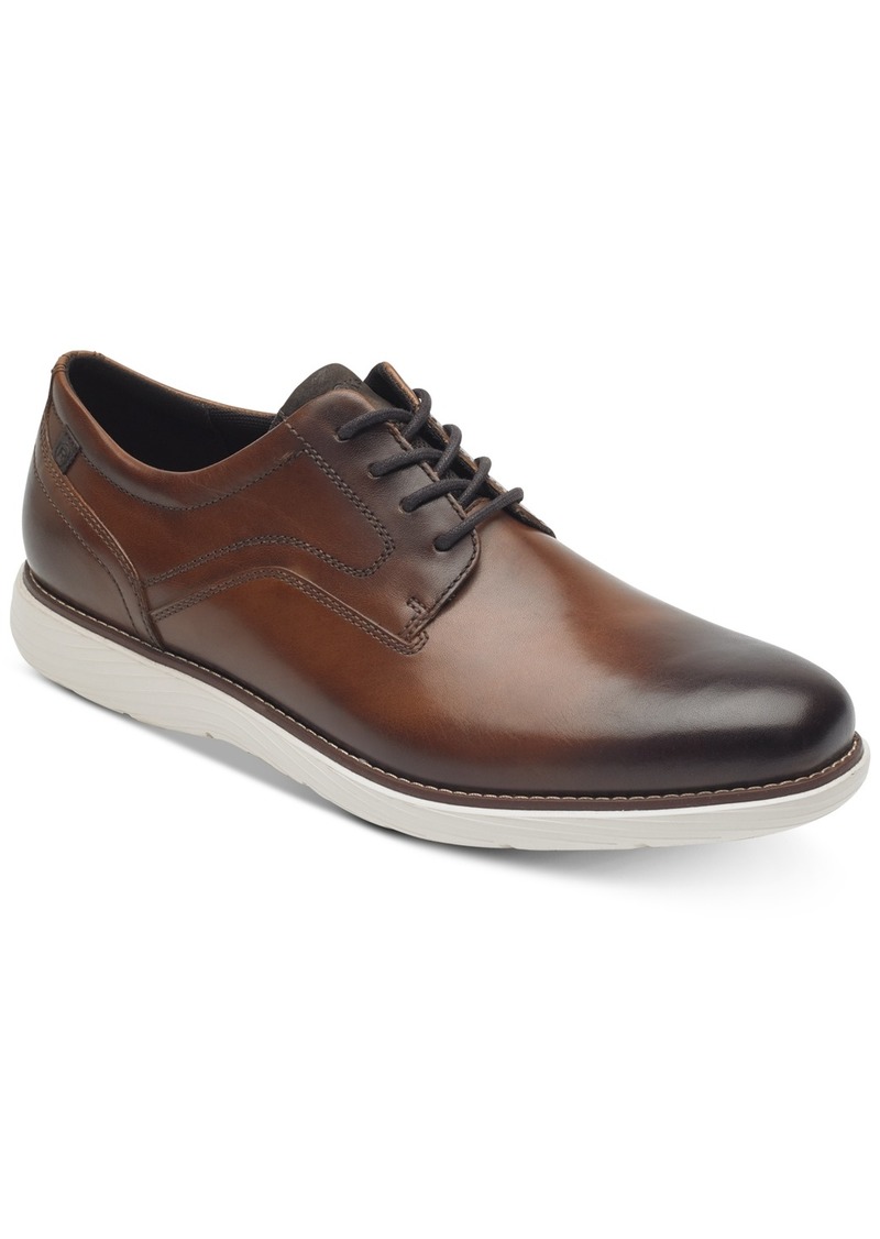 Rockport Men's Garett Plain Toe Oxford Shoes - Cognac