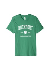 Mens Rockport Massachusetts Vintage Shamrock Sports Premium T-Shirt