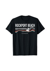 Rockport Beach Texas Surfboard Retro T-Shirt