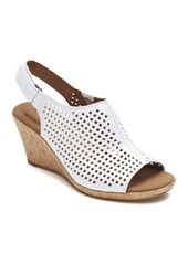 Rockport Briah Perforated Wedge Sandal - Wide Width Available