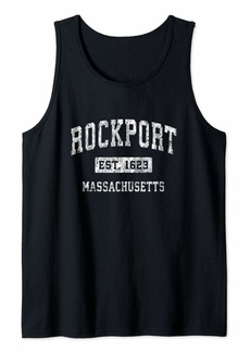 Rockport Massachusetts MA Vintage Established Sports Design Tank Top