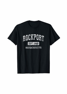 Rockport Massachusetts MA Vintage Sports Established Design T-Shirt